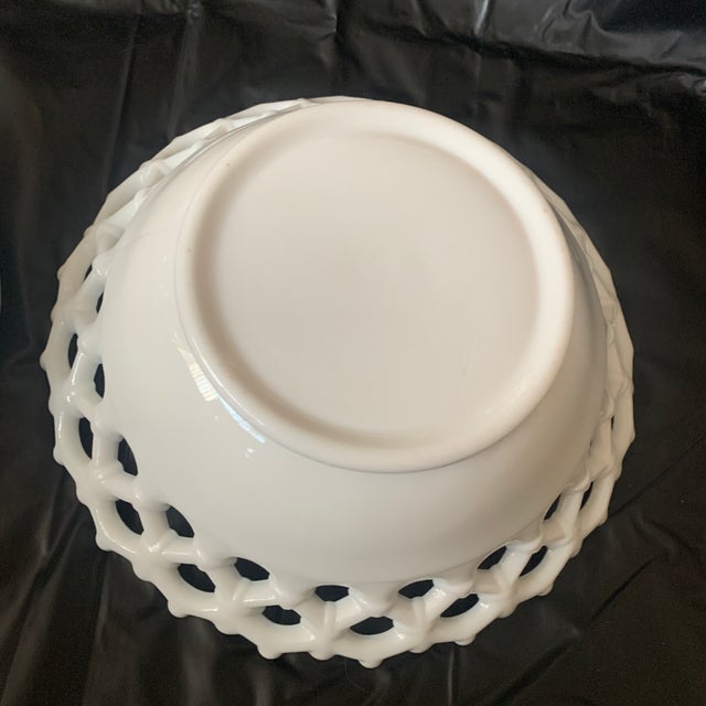 Vintage Milkglass Bowls - Pair For Sale In Chicago - Image 6 of 7