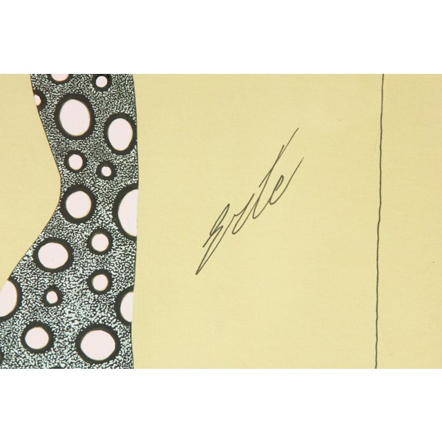 Early 20th Century Early 20th Century Erte' Grey and White Polka Dots For Sale - Image 5 of 13