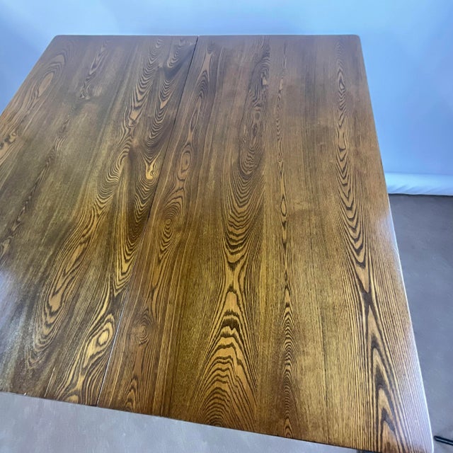 19th Century English Antique Oak Farmhouse Five-Legged Dining Table For Sale - Image 6 of 13