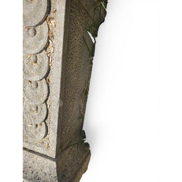 Hand-Carved Stone Sculptures, Early 20th Century, Set of 2 For Sale - Image 6 of 13