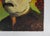 Contemporary oil on wood panel expressionist portrait painting of man in park landscape background by K. C. Bacon...