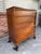 Clean lines on this refinished lane rhythm highboy dresser or chest of drawers. Beautiful inlaid design on the top! From a...