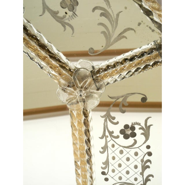 Mid-Century Modern Italian Wall Mirror with Murano Glass Frame, 1950s For Sale - Image 16 of 18