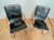 Thonet Pair of Early Marcel Breuer B35 Bauhaus Lounge Chairs in Black Leather For Sale - Image 4 of 11