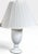 Vintage Neoclassical White Glazed Ceramic Urn Lamps - A Pair Elevate your interior styling with a clean layer of classical...