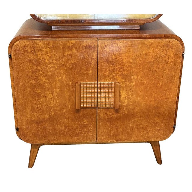 Wood Glass Cabinet by Jindrich Halabala for Up Zavody, 1946 For Sale - Image 7 of 12