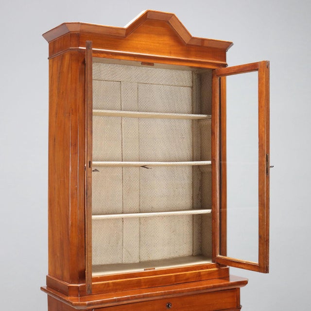 Italian Cabinet in Walnut Poplar For Sale - Image 3 of 11
