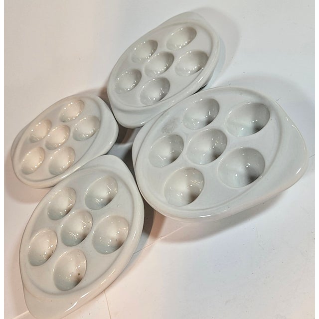 Ceramic 1970s Escargot Plates-Set of Four For Sale - Image 7 of 11