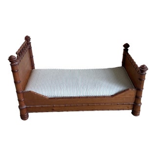 19th Cent French Faux Bamboo Dog Bed For Sale