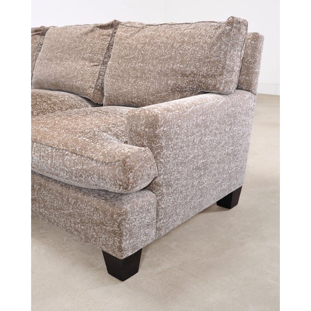 Barbara Barry for Baker Loose Back Sofa in Taupe Upholstery For Sale - Image 13 of 18
