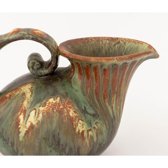 Mid-Century Modern Michael Andersen & Sons Glazed Pottery Pitcher For Sale - Image 3 of 11