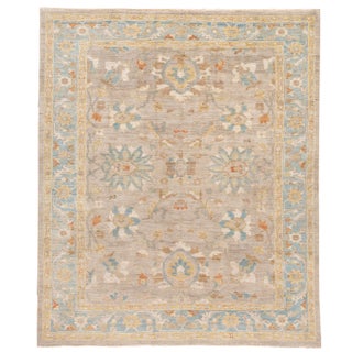 21st Century Modern Sultanabad Wool Rug 9 X 10 For Sale