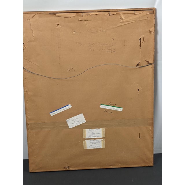 Attributed to Norma Spitzbart | Mid-Century Modern Mixed-Media Collage | Nyu & American University Provenance | C. 1965–1968 For Sale - Image 17 of 17