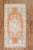 Mid-20th Century Turkiish anatolian rug featuring a bright orange color. Measures: 2'10" x 5'3".