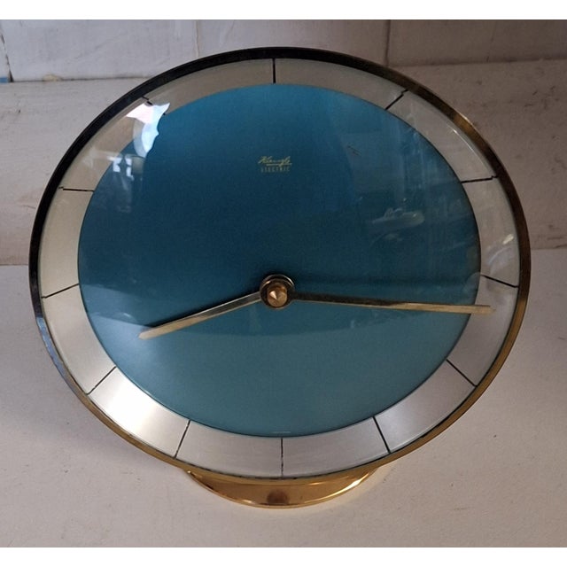 Mid-Century Modern Mid-Century Minimalist Table Clock by Heinrich Möller for Kienzle, 1950s For Sale - Image 3 of 7