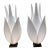 Roger Rougier Grand Acrylic Tulip Lamps, Circa 1970's Pair For Sale