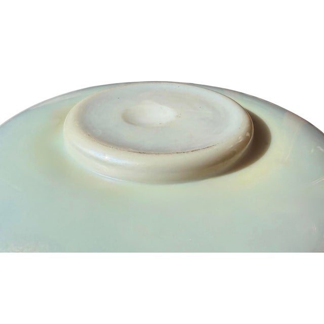Art Deco Steuben Gold Aurene on Calcite Large Iridescent Art Glass Fruit Bowl or Center Bowl For Sale - Image 3 of 4