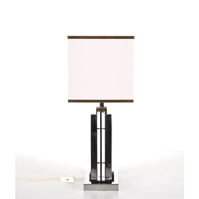 Table Lamp in Acrylic Glass, Chrome and Brass by Romeo Rega, Italy, 1970s For Sale - Image 14 of 18