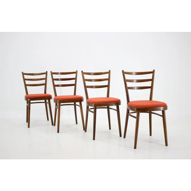 Wood Dining Chairs, 1960s, Set of 4 For Sale - Image 7 of 12