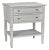 NOIR Oxford 2-Drawer Side Table, White Wash For Sale