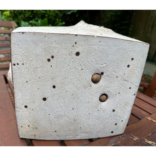 Here we have a large brutalist ceramic sculpture by Richard Manz , husband of the infamous Bodil Manz , a buff finish with...