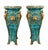 Gemstone Louis XVI Revival Faux Malachite Pedestal Stands, Set of 2 For Sale - Image 7 of 7