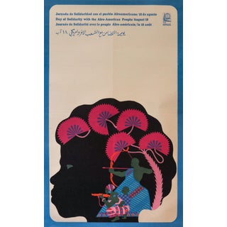 1960's Original Cuban Poster, Ospaaal, 1960s Cuban Poster Day of Solidarity With the Afro-American People For Sale