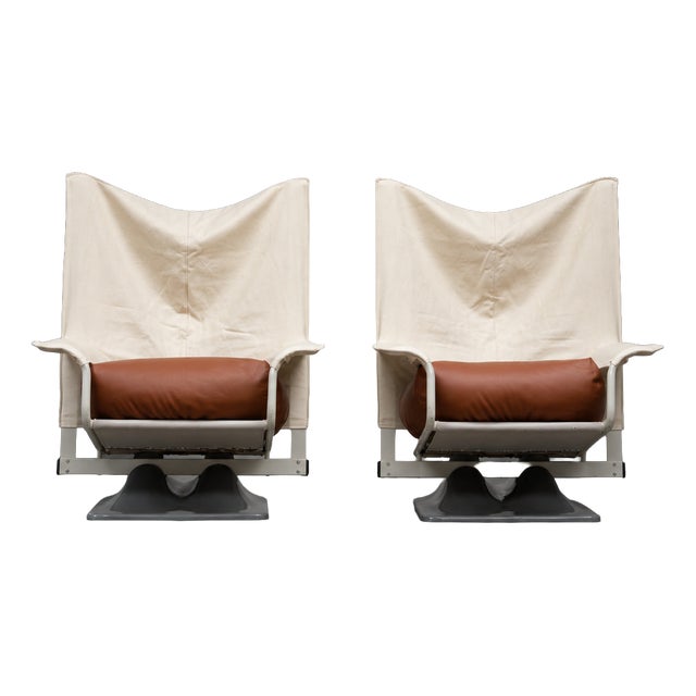 Aeo Armchairs by Paolo Deganello for Cassina, Italy, 1973, Set of 2 For Sale