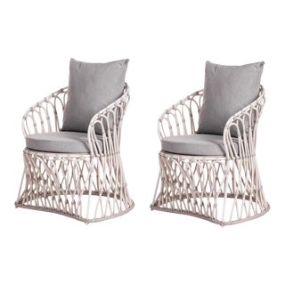 David Francis Outdoor Lounge Chairs - A Pair For Sale