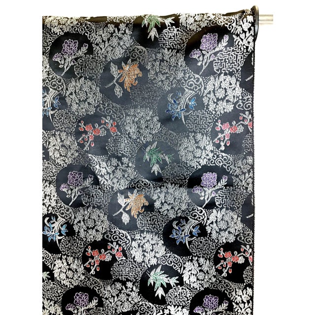 Silk Rayon Double Jacquard Upholstery Fabric For Sale - Image 4 of 11