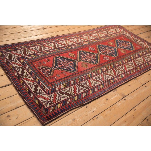 Antique Kazak Rug Runner - 3'11" x 7'9" For Sale - Image 9 of 11