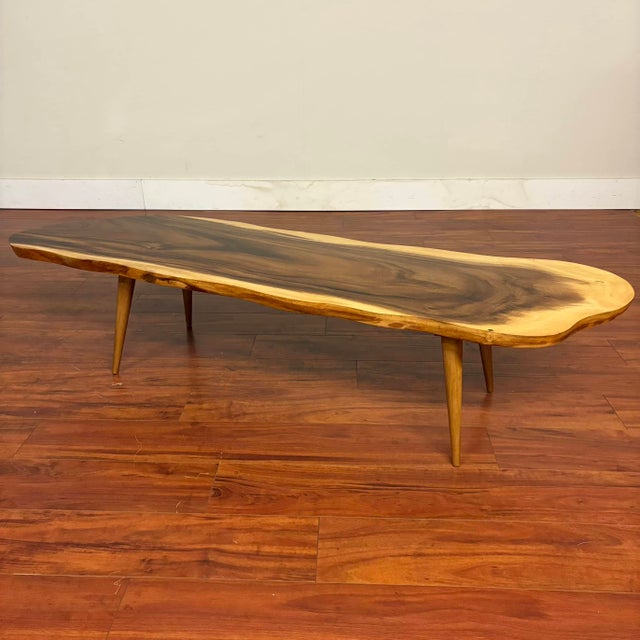 Live Edge Koa Wood Coffee Table For Sale - Image 9 of 12