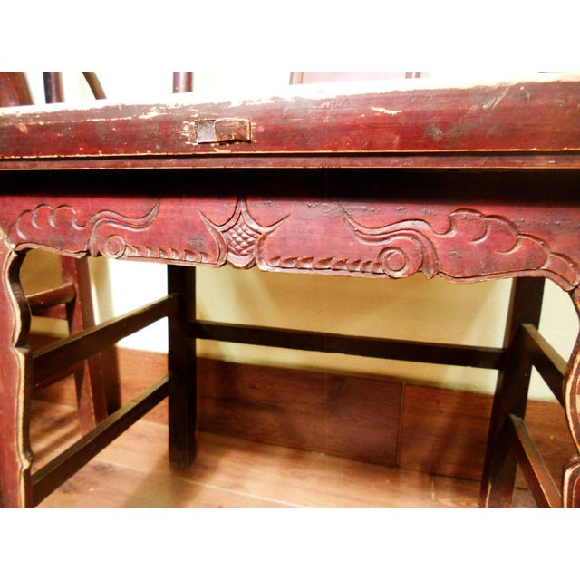 Antique Circa 1800-1849 Chinese High Back Arm Chairs- a Pair For Sale - Image 10 of 12