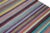 Textile Modern Striped Kilim Flatweave Multicolor Handmade Wool Rug For Sale - Image 7 of 11