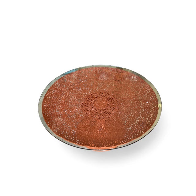 Contemporary Artistica Seascape Cocktail Table. Coral Patterned. For Sale - Image 3 of 8