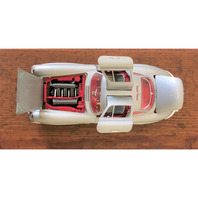 1950s Mercedes-Benz 300 Sl 1:18 Silver For Sale - Image 10 of 11