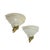 A stunning set of alabaster wall lamps from the 1970s. This unique set is crafted from solid alabaster in a classic...
