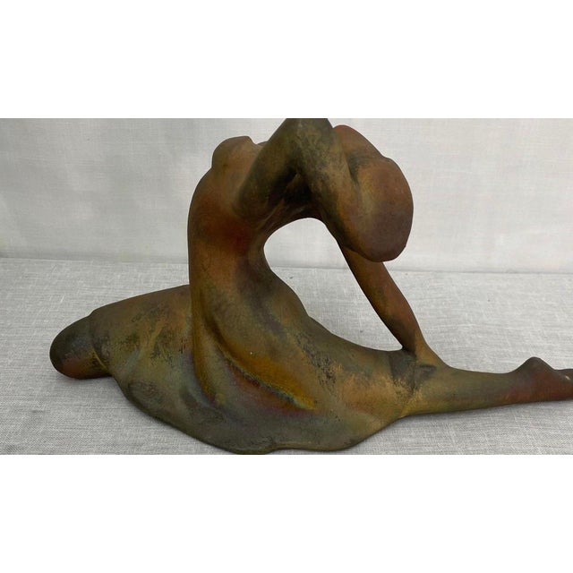 1996 Signed Zaro Tudzarov Raku Ballerina Sculpture For Sale - Image 12 of 12
