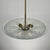 Gold Glass Hanging Lamp by Pietro Chiesa for Fontana Arte For Sale - Image 8 of 9