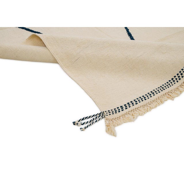 Tribal Premium Handwoven Moroccan Wool Rug | 9'7" X 6'6" | One of a Kind For Sale - Image 3 of 10