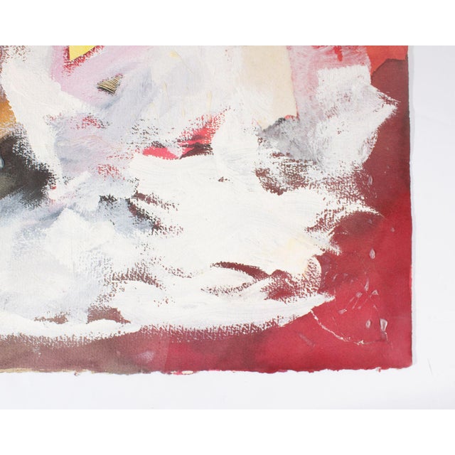 Late 20th Century Mixed Media Painting and Collage by Anthony Lewis Popcheff For Sale - Image 5 of 7