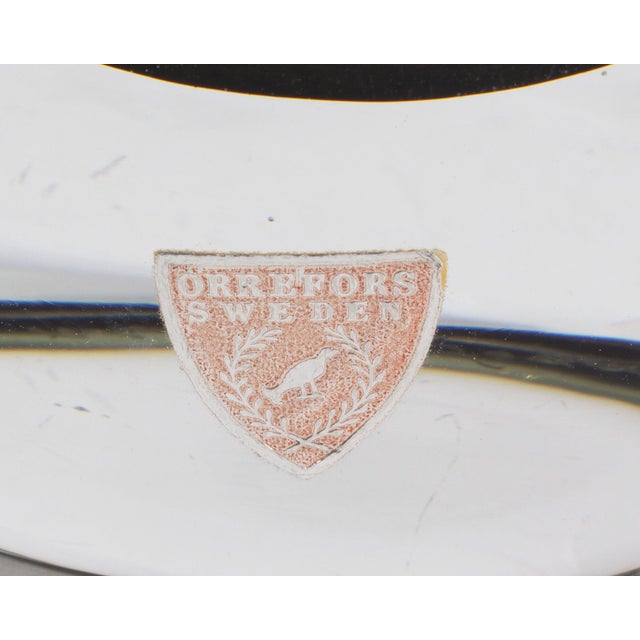 Glass Nils Landberg Orrefors Swedish Sommerso Glass Vase For Sale - Image 7 of 7