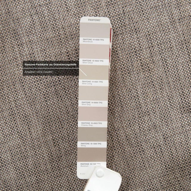 Gray Fabric Corner Sofa in Light Grey from Ewald Schillig For Sale - Image 8 of 13