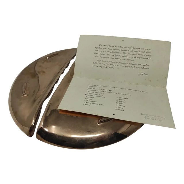 Gray Bronze Centerpiece by Carlo Brera for Esart Fonderie, 1970s For Sale - Image 8 of 9