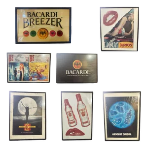 Beverage Advertisements, 1990s, Set of 7