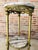 19th Spanish Bronze and Brass Gilted Side Table With White Marbles Top For Sale - Image 9 of 10
