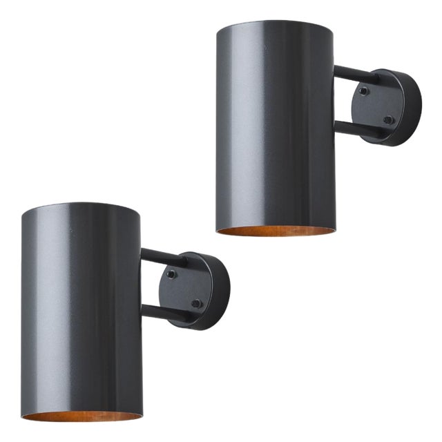 Pair of Hans-Agne Jakobsson C627/110 'Rulle' Sconces in Painted Steel For Sale