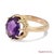 Contemporary Mid 20th Century Vintage Amethyst Ring 14k (585) Yellow Gold Vintage Amethyst Ring, Size 5 For Sale - Image 3 of 9