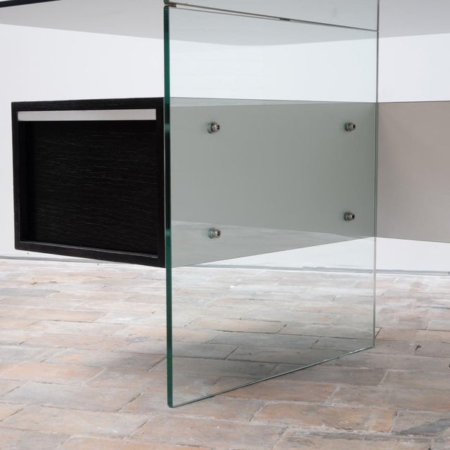 Black Vintage Grand Desk by Xavier Marbot, 1960 For Sale - Image 8 of 12