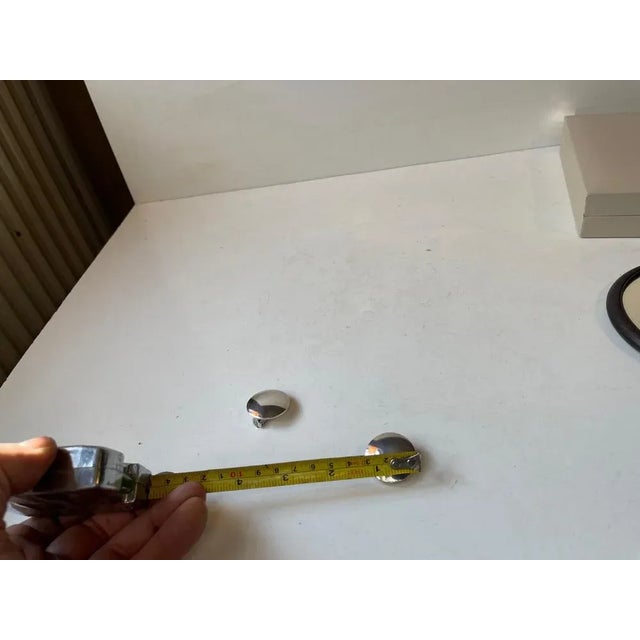 1980s Modern Danish Sik Sterling Silver Earrings from Silversmithy Kolding, 1980s, Set of 2 For Sale - Image 5 of 6